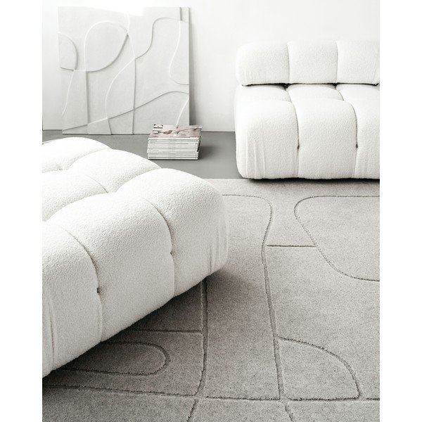 Svijetlo sivi vunen tepih 160x230 cm Morphic – Agnella-image-4