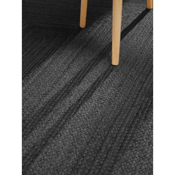 Crna obostrana/ručno rađena jutena staza 80x200 cm Juno – Hanse Home-image-4