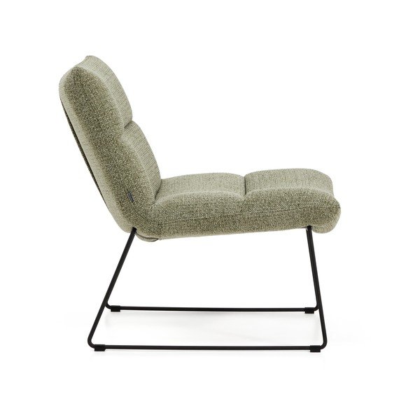 Zelena fotelja od šenila Asen – Kave Home-image-3