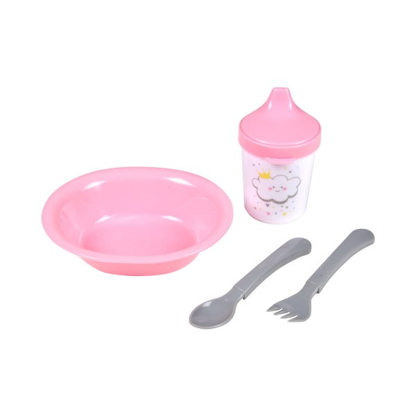 Plastičan dječji set posuđa 4 kom Cloud – Bébé Douceur