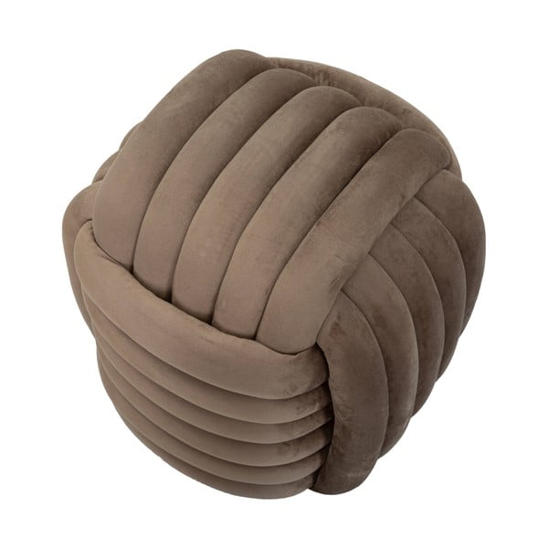 Sivi/smeđi baršunast tabure Softy – Mauro Ferretti-image-3