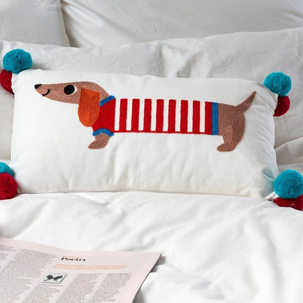 Dječji jastuk od mješavine pamuka 50x33 cm Sausage Dog – Rex London-image-1