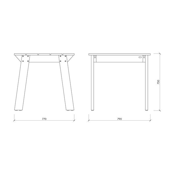 Vrtni stol od masivnog bora 77x79 cm Navo – noo.ma-image-4