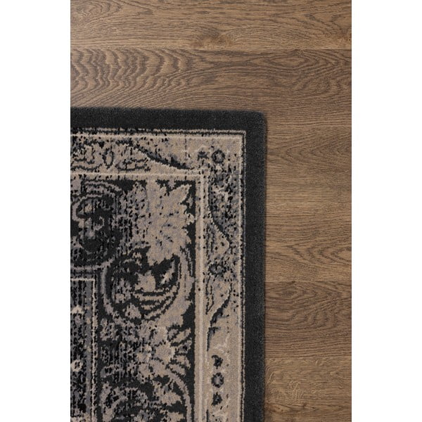 Tamno sivi vuneni tepih 100x180 cm Zana – Agnella-image-3