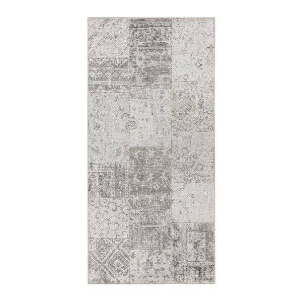 Sivo-krem tepih staza Elle Decor Pleasure Denain, 80 x 200 cm