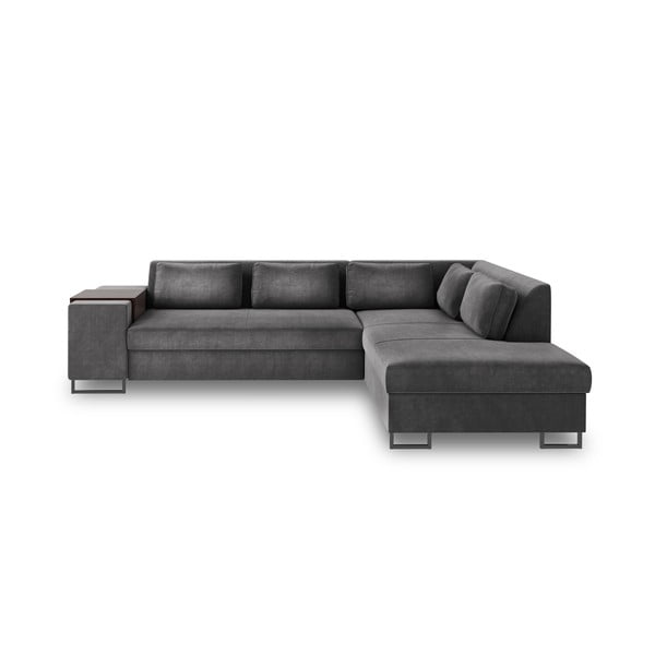 Tamno sivi kauč na razvlačenje Cosmopolitan Design San Diego, desni kut