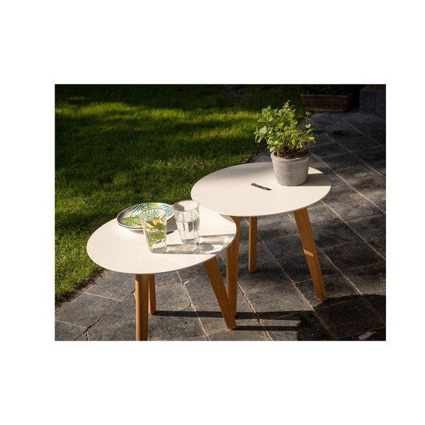 Okrugli vrtni stolovi u setu 2 kom ø 50 cm Laura – Exotan-image-1