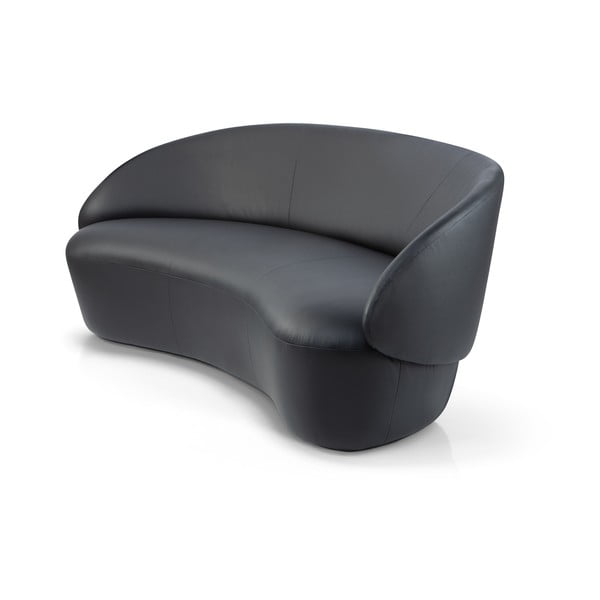 Crna kožna garnitura EMKO Naive, 214 cm-image-2