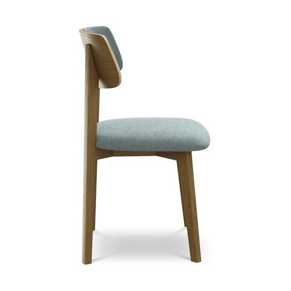 Plava blagovaonska stolica od masivnog drveta Niu – Makamii-image-2