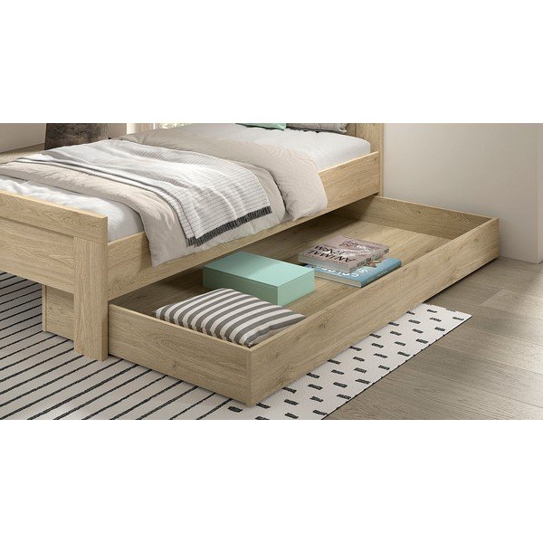 Dječja ladica za ispod kreveta 90x200 cm u prirodnoj boji Sam – Vipack-image-1