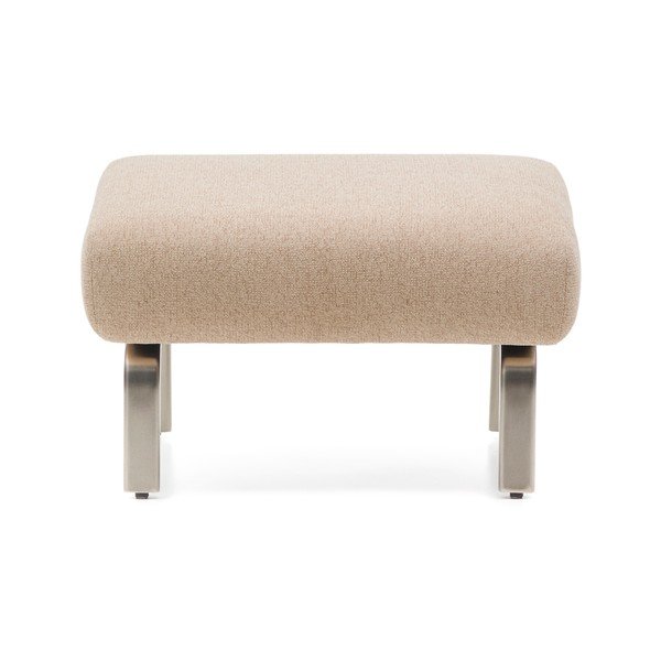 Svjetlo smeđi tabure od šenila Amsen – Kave Home-image-3