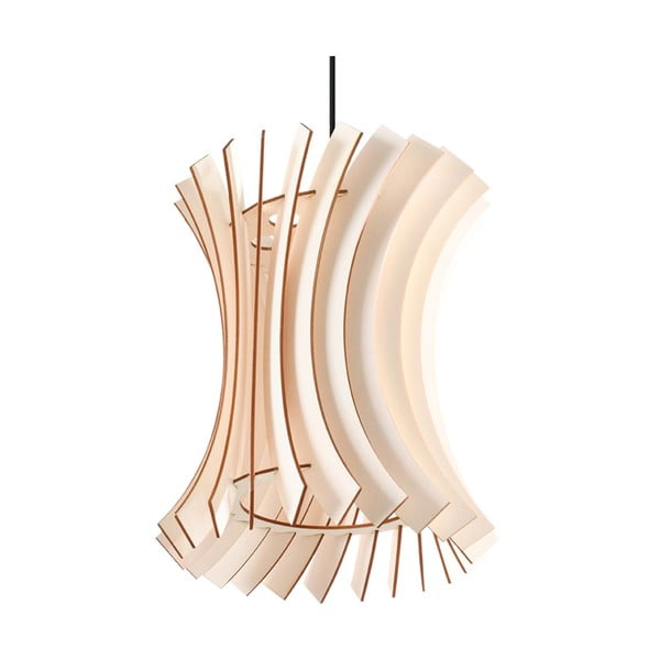 Viseća svjetiljka u prirodnoj boji s drvenim sjenilom ø 30 cm Menges – Nice Lamps