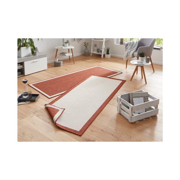 Krem-crveni vanjski tepih NORTHRUGS Panama, 80 x 250 cm-image-4