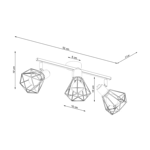 Crna stropna svjetiljka ø 10 cm Varpu – Sollux-image-4