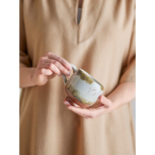 Šalice u setu 4 kom za cappuccino od kamenine 200 ml Jade – Bloomingville-image-1