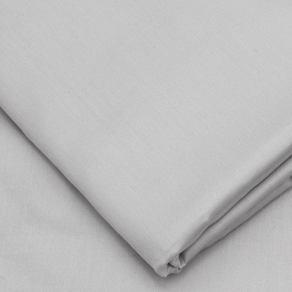 Siva pamučna satenska plahta Patik De Light Grey, 180 x 225 cm-image-1