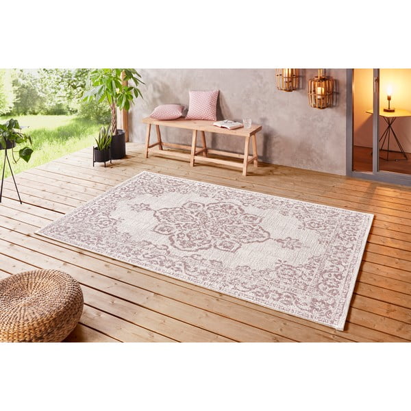 Crveno-krem vanjski tepih NORTHRUGS Tilos, 120 x 170 cm-image-1