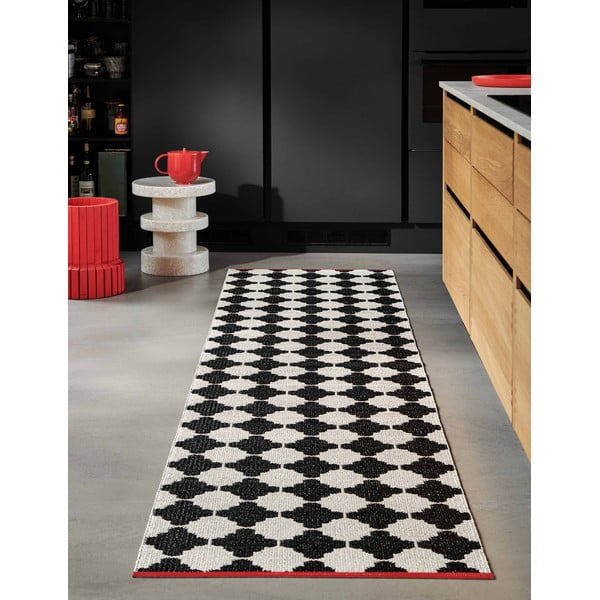Crno-bijeli unutarnji i vanjski tepih 70x90 cm Marre Black Coral  – Pappelina-image-1