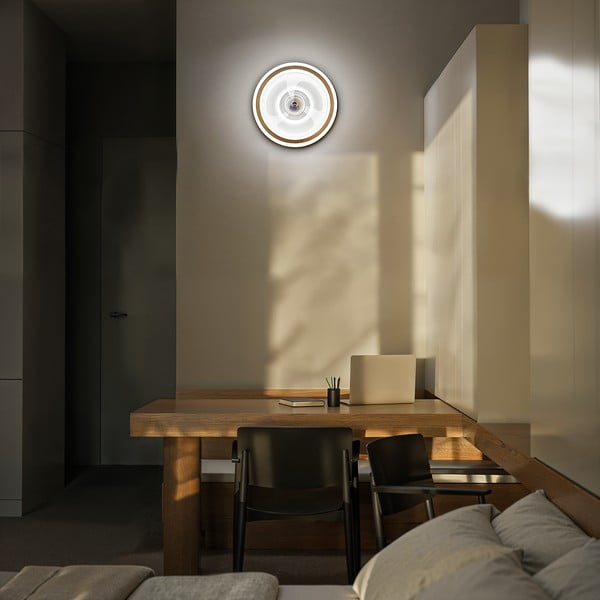 Bijela LED stropna svjetiljka s daljinskim upravljačem/s ventilatorom Alan Move – SULION-image-1