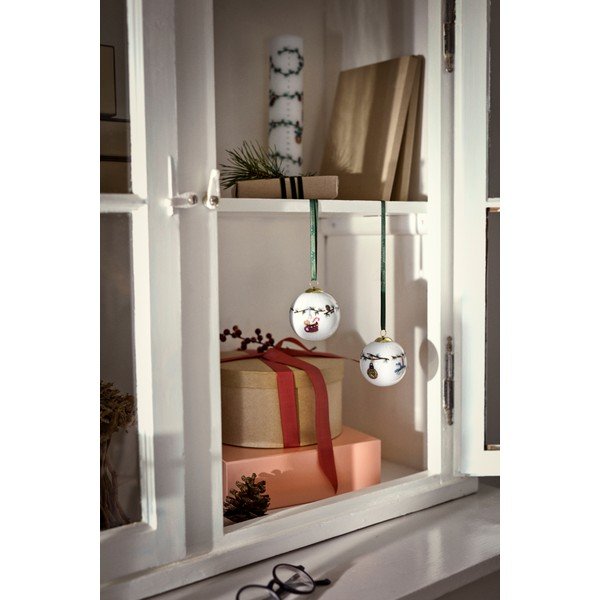 Porculanski ručno oslikani ukas za božićno drvce ø 6 cm Hammershøi Christmas – Kähler Design-image-2
