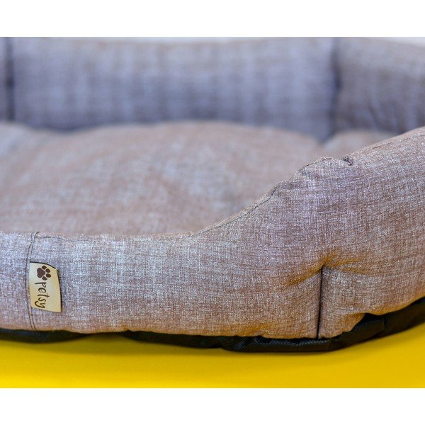 Svjetlo smeđi pamučni krevet 90x70 cm Bobík - Petsy-image-3