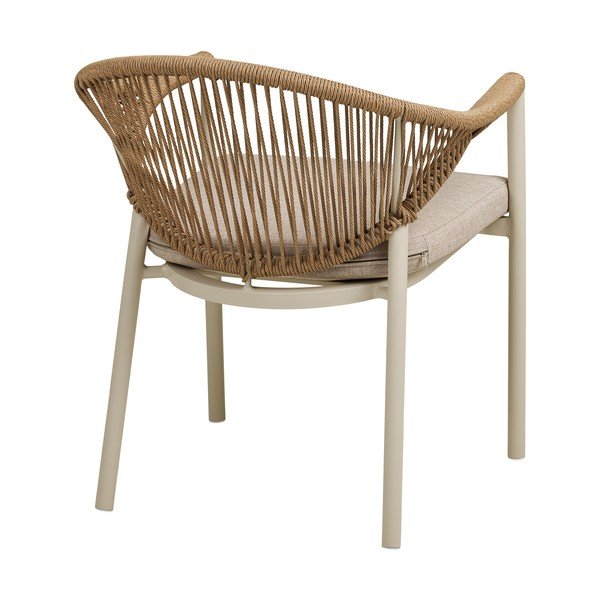 Bež metalna/podstavljena vrtna stolica Abela – House Nordic-image-4