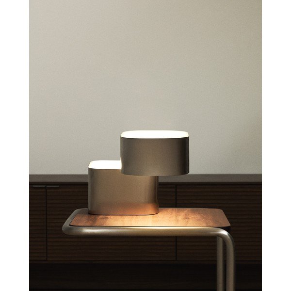 Siva metalna stolna lampa (visina 23 cm) Tandan – Kave Home-image-2