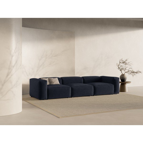Tamno plava sofa 364 cm Bergamo – Cosmopolitan Design-image-1