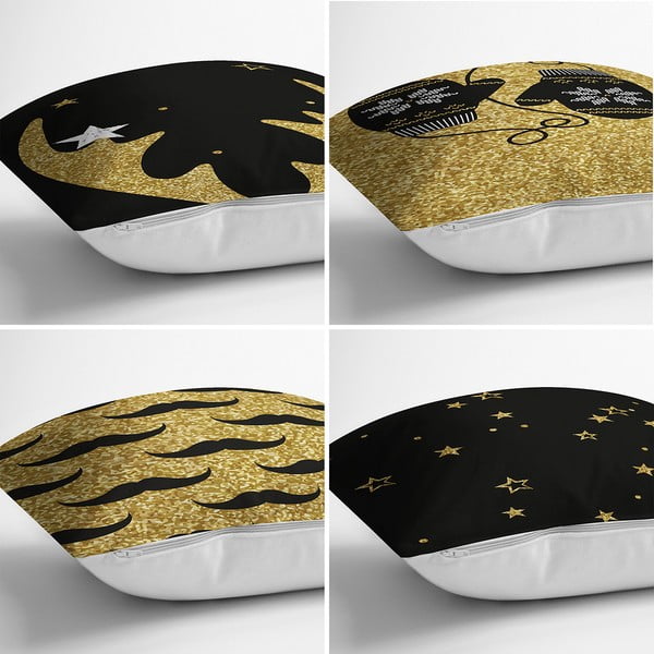 Set od 4 jastučnice od šenil jastučnice Minimalističke navlake za jastuke Winter, 42 x 42 cm-image-1