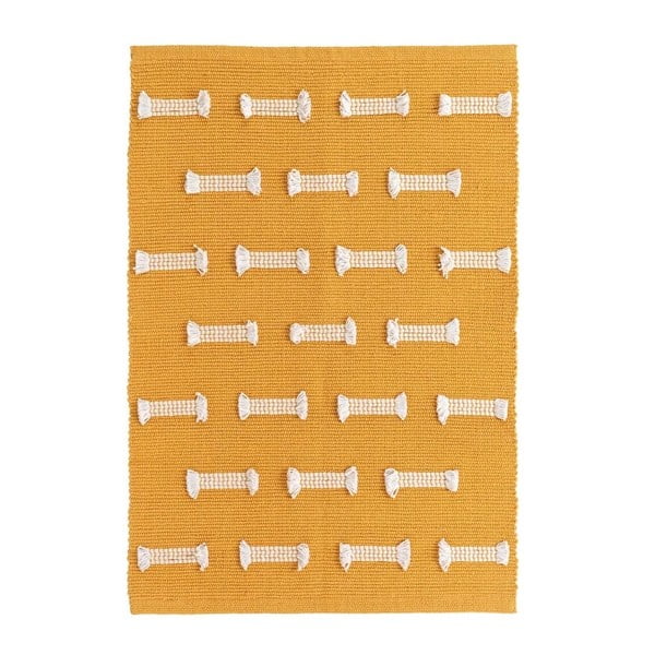 Oker žuti periv tepih 50x80 cm Juline – douceur d'intérieur