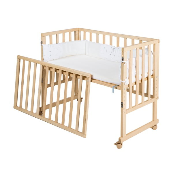 Dječji krevet na kotačićima 90x45 cm u prirodnoj boji Star Magic – Roba-image-4