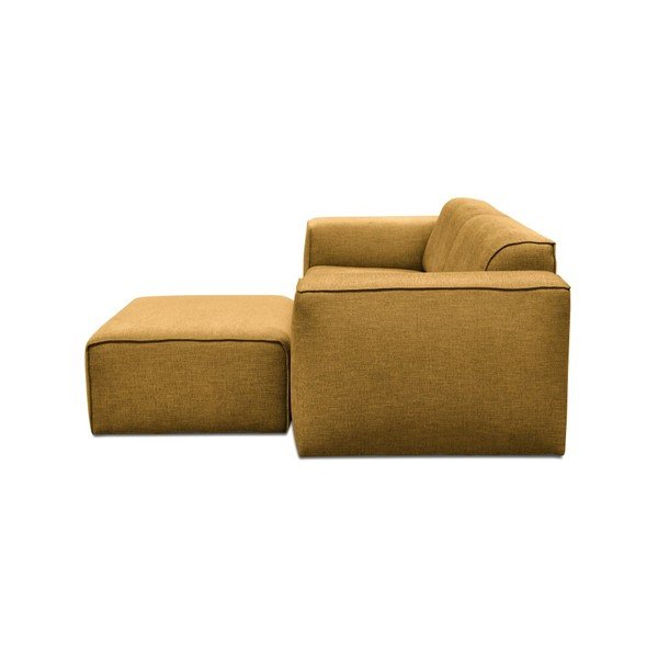 Žuti trosjed s tabureom Cosmopolitan Design Phoenix-image-2