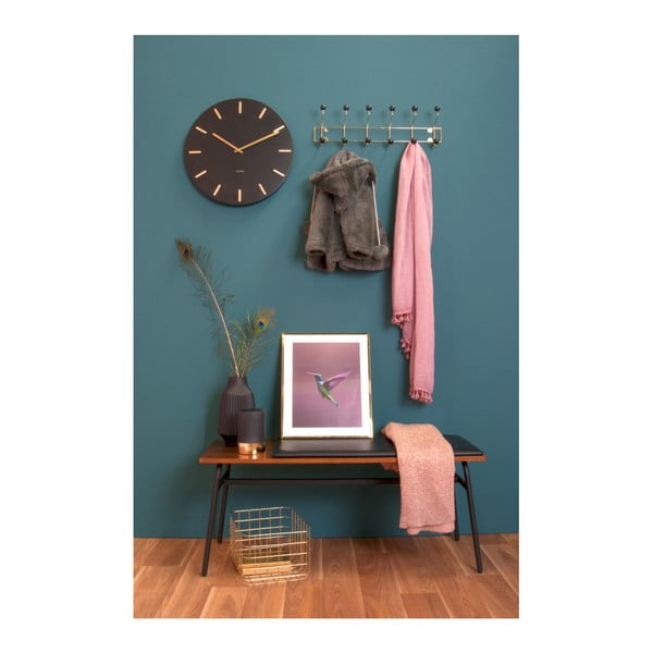 Crni zidni sat Karlsson Charm-image-1