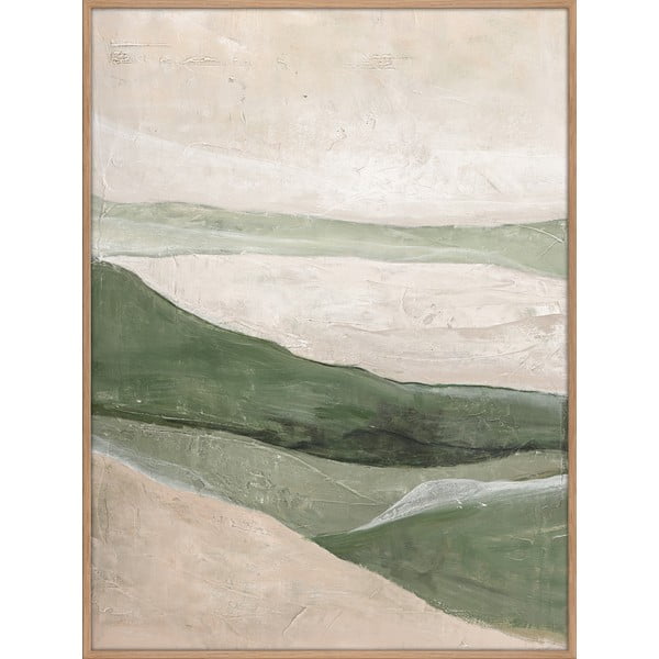 Ručno oslikana slika 90x120 cm Green Field    – Malerifabrikken