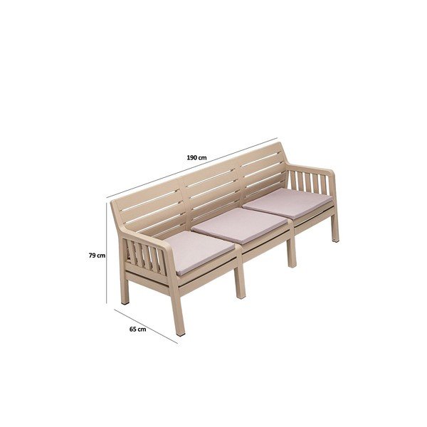 Antracitno siva vrtna sofa Lara – Floriane Garden-image-4