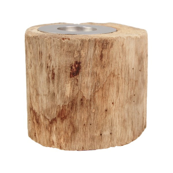 Svijećnjak od tikovine HSM collection Antique, visina 10 cm-image-2