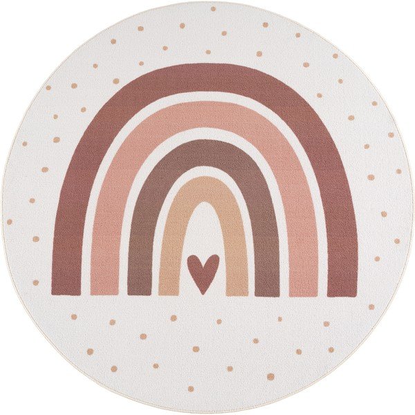 Krem periv dječji tepih ø120 cm Coco 1132 – Ayyildiz Carpets