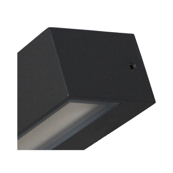Zidna lampa sive boje SULION Tisa, 22 x 7,25 cm-image-2