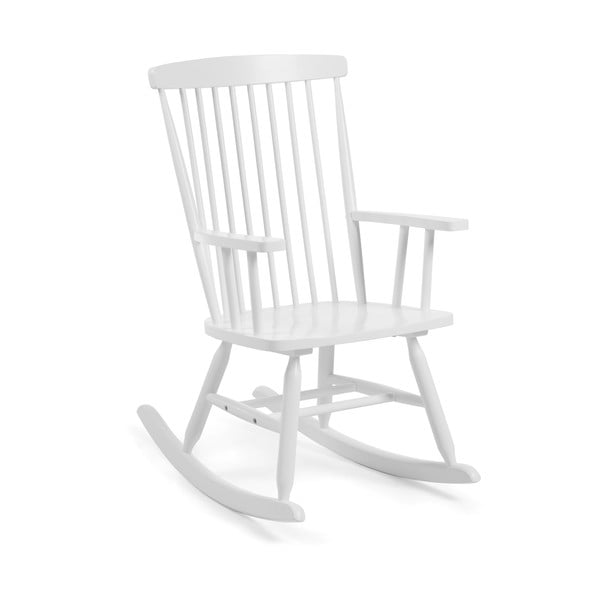 Bijela stolica za ljuljanje Kave Home Terence