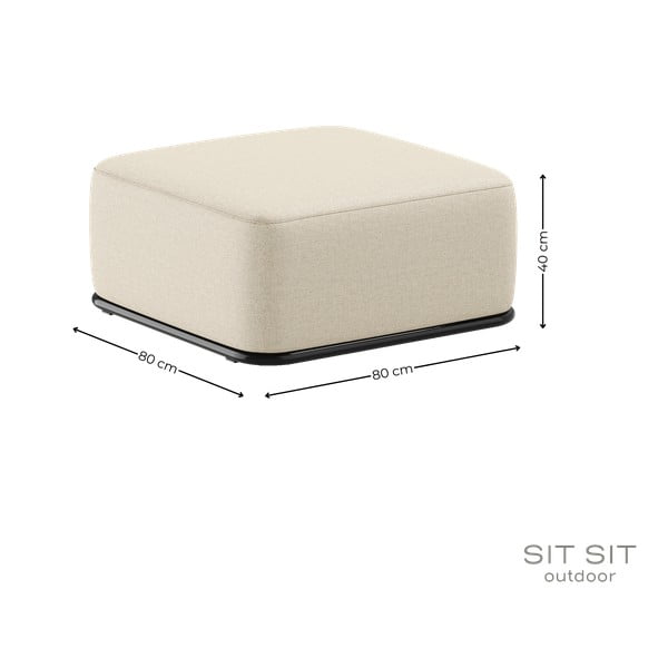 Bež vrtni tabure Straw – Sit Sit-image-4