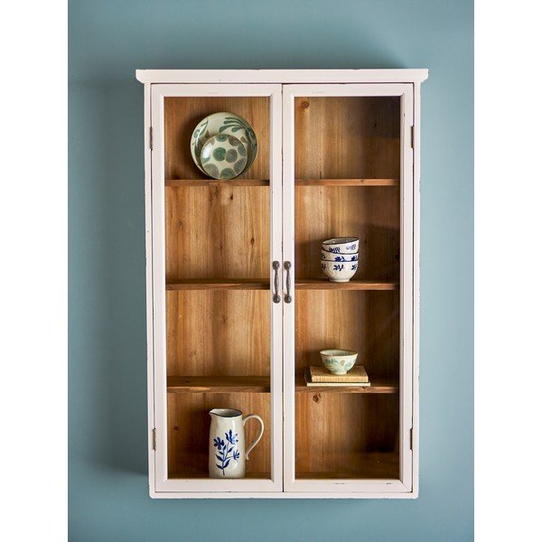 Bijela viseća vitrina od masivne jele 81x122x18 cm Hazem – Bloomingville-image-3