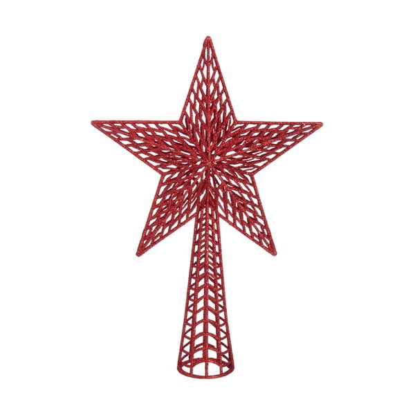 Crveni vrh za božićno drvce Casa Selección, ø 25 cm