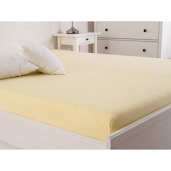 Žuta  plahta s gumom 140x200 cm – B.E.S.-image-1