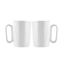 Bijele šalice u setu 2 kom od kamenine 250 ml Fuori – Vialli Design