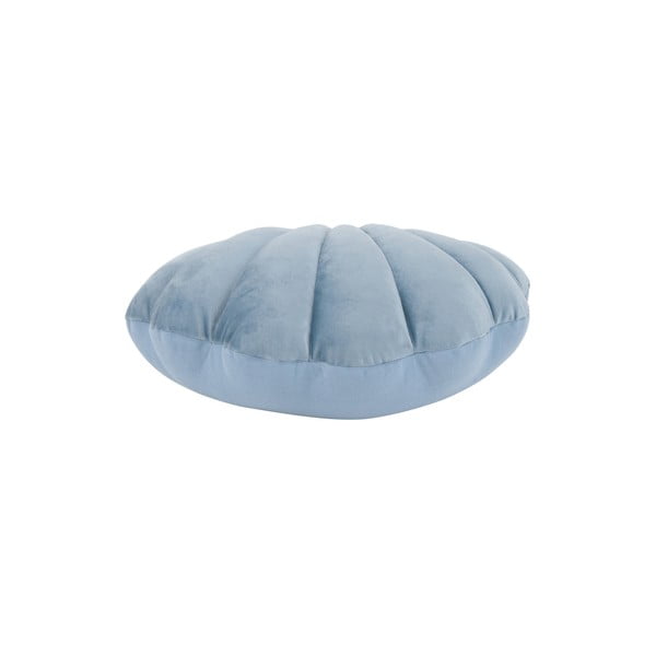 Plavi baršunasti ukrasni jastuk Westwing Collection Shell, 28 x 30 cm-image-2