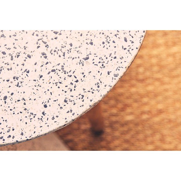 Okrugli pomoćni stol s teraco pločom ø 42 cm Terrazzo - Jardin d'Ulysse-image-2