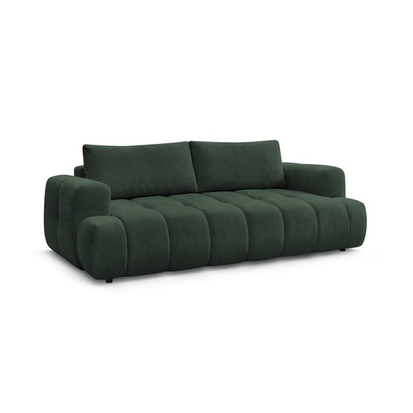 Zelena sklopiva/s prostorom za odlaganje sofa 251 cm Fuji – Bobochic Paris-image-3