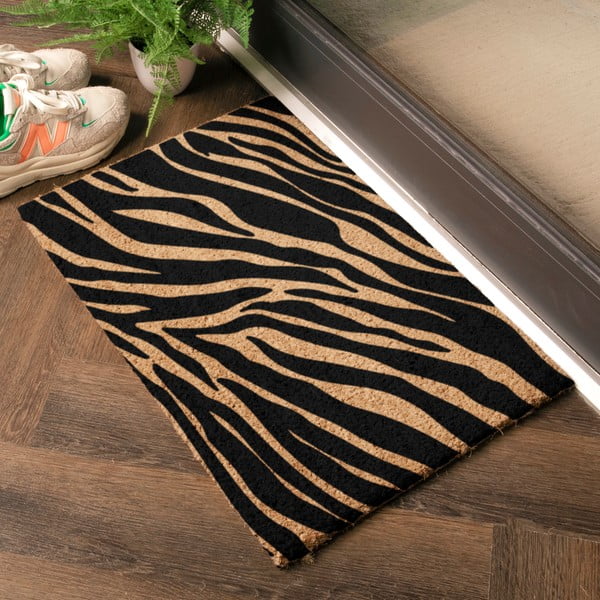 Otirač od kokosovih vlakana 40x60 cm Zebra – Artsy Doormats-image-1