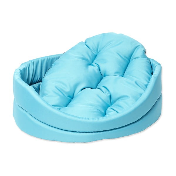 Tirkizni plišani krevet za pse 46x54 cm Dog Fantasy DeLuxe – Plaček Pet Products