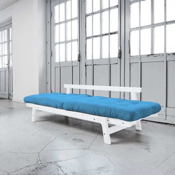 Sofa na razvlačenje Karup Step White / Horizon Blue-image-2